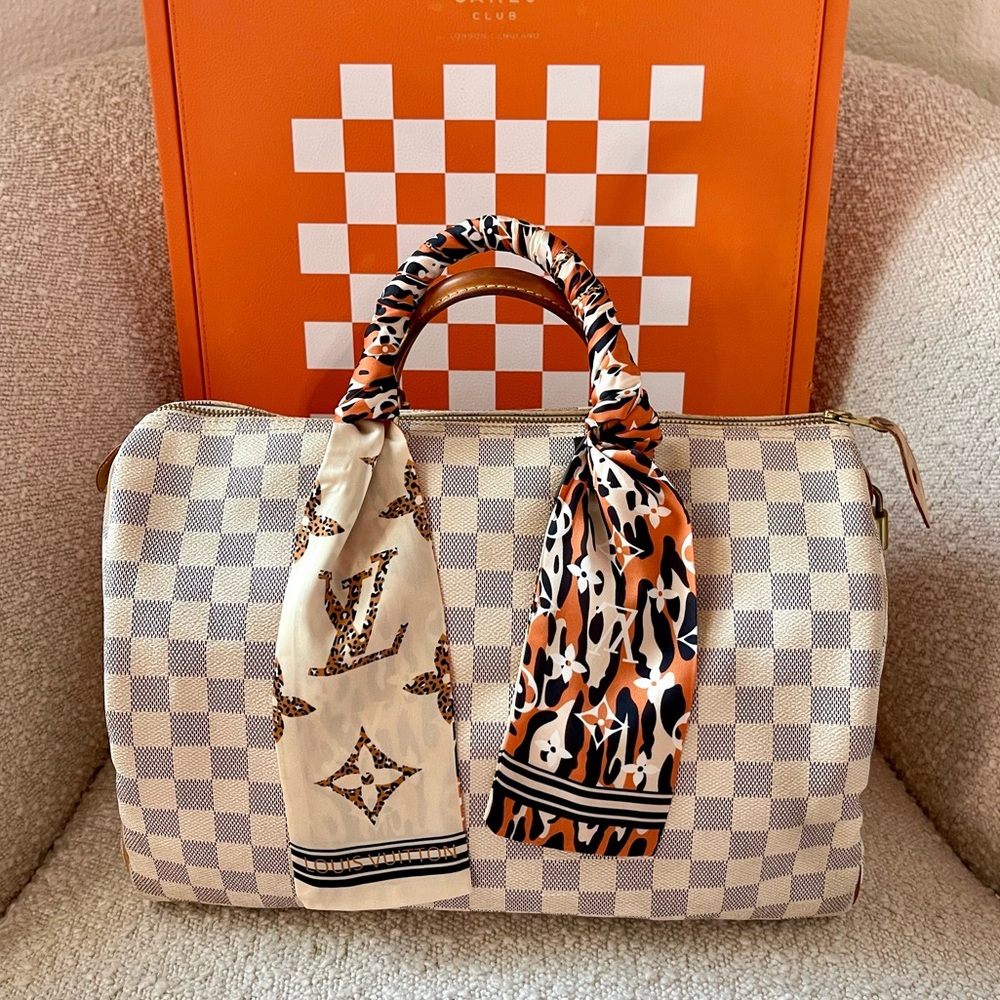 Louis Vuitton Damier Azur Speedy 35 Hand Bag N41535